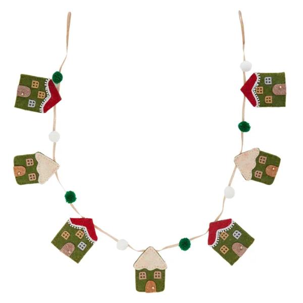 Green House Fabric Garland - 165cm