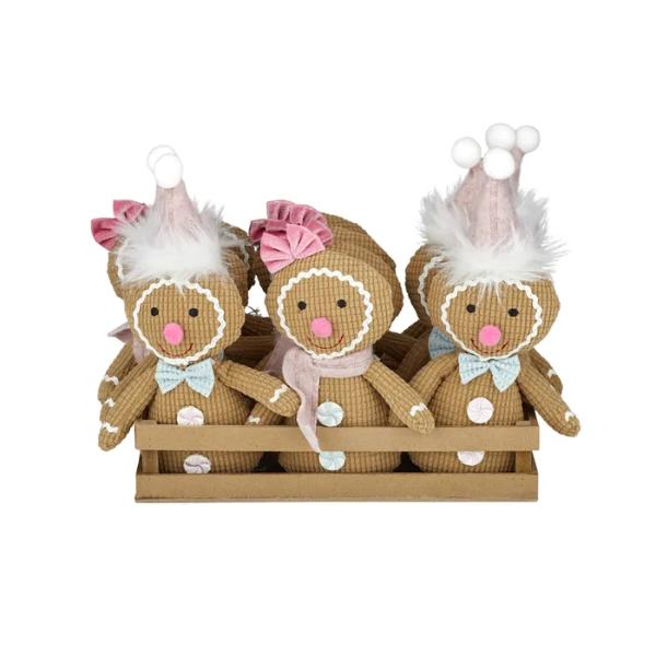 Kids Brown Gingerbread Hanger - 15cm