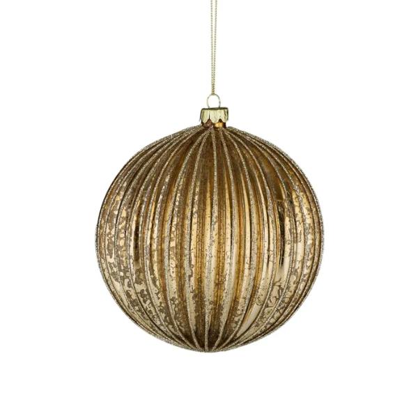 Bronze Glass Bauble - 15cm