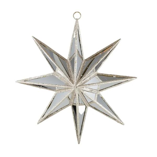 Plastic Star Mirror Hanging Decor - 40cm