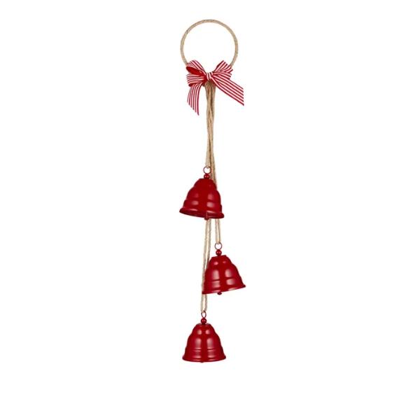 Red Jingle Bells Door Hanger - 62cm x 10cm
