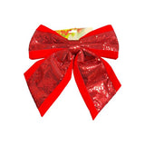 Load image into Gallery viewer, Red Sequin Ribbon Bow - 30cm
