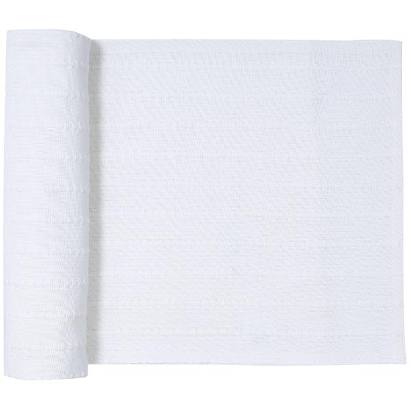 White Dobby Eco Table Runner - 180cm