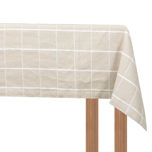 Taupe Greenland Tablecloth - 250cm x 150cm