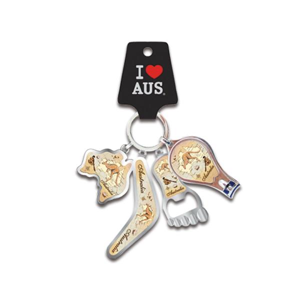 4 In 1 Australia Keychain