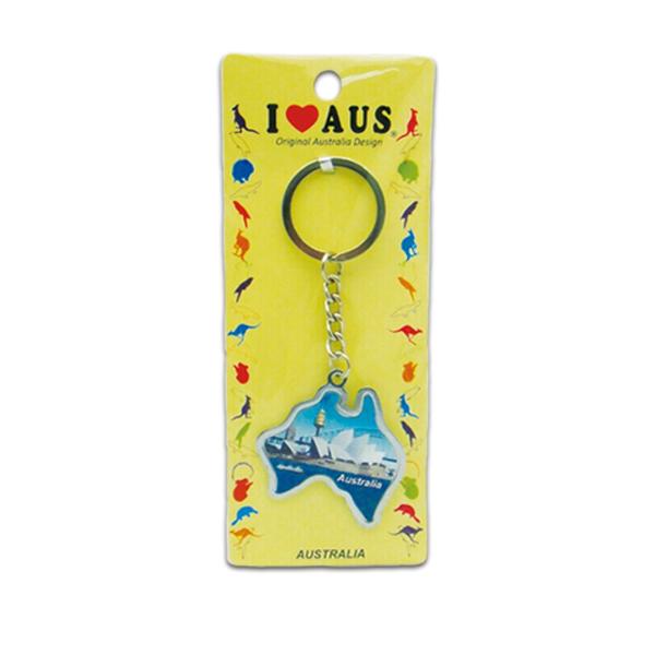 Australian Map Keychain