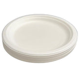 Load image into Gallery viewer, 25 Pack Eco Friendly Zafpack Round Sugarcane Plates - 23cm
