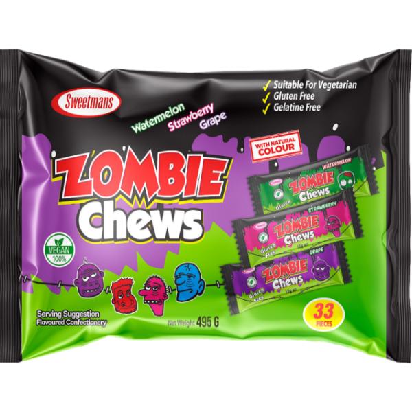 Sweetmans Zombie Chews Bag - 495g