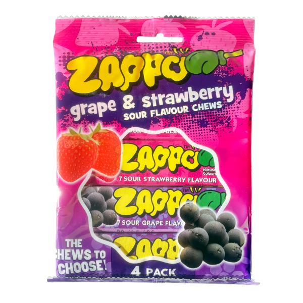 4 Pack Grape & Strawberry Zappo