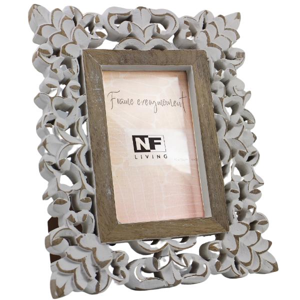 Wood Ornate Frame - 4cm x 6cm