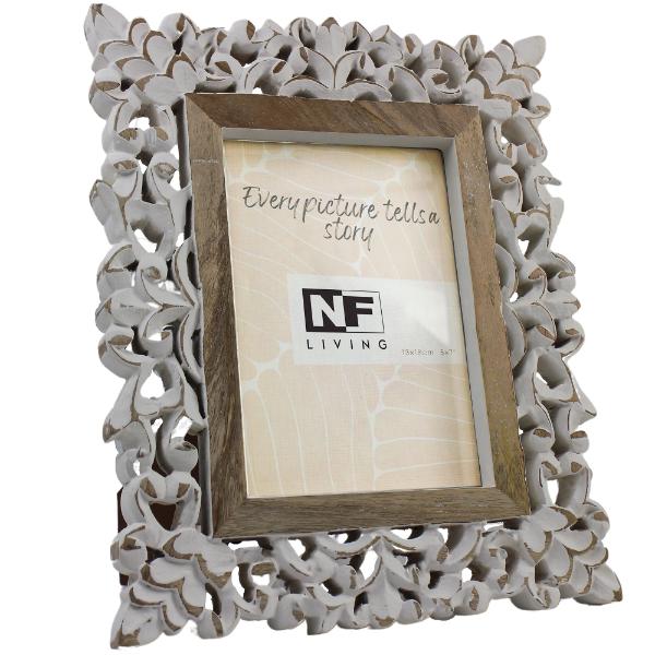 Wood Ornate Frame - 5cm x 7cm