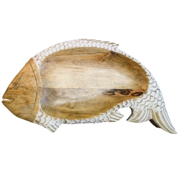 Wooden Fish Platter - 46cm x 24cm