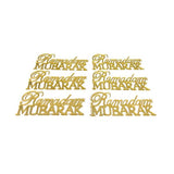 Load image into Gallery viewer, 6 Pack Gold Acrylic Ramadan Mubarak Cupcake Toppers
