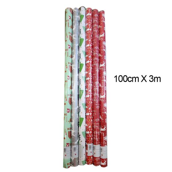 Xmas Gift Wrap Roll - 3M