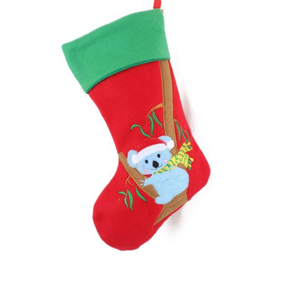 Koala Embroidered Stocking