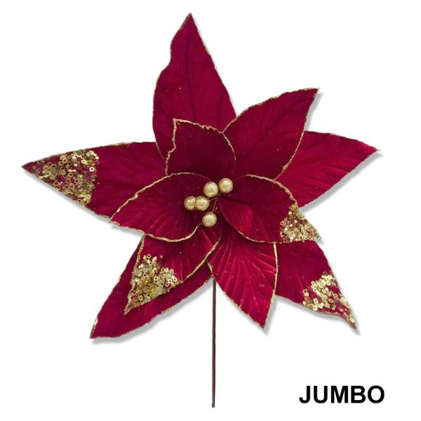Red Xmas Giant Flower - 60cm