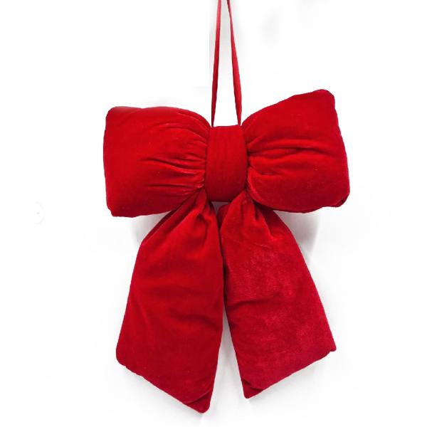 Red Puffy Bow - 35cm