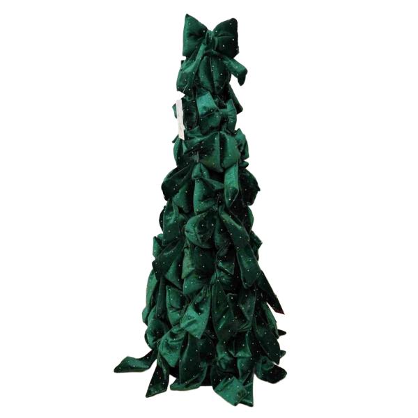 Velvet Bow With Diamante Tree - 60cm