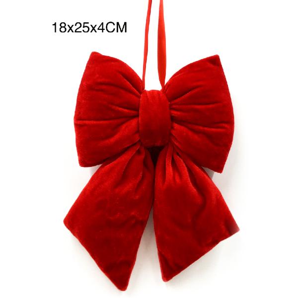 Red Puffy Bow - 25cm