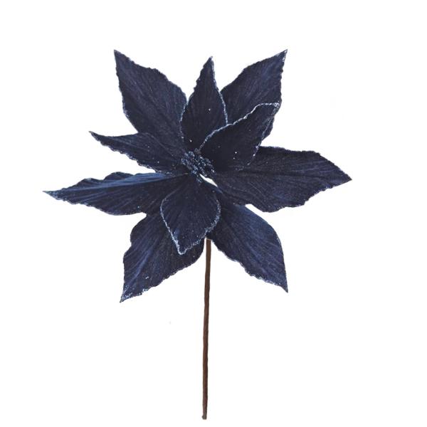 Blue Xmas Flower - 30cm