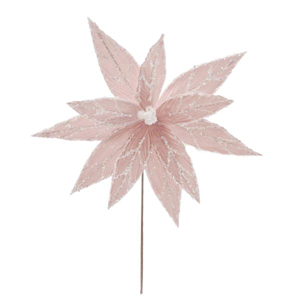 Light Pink Xmas Flower - 40cm
