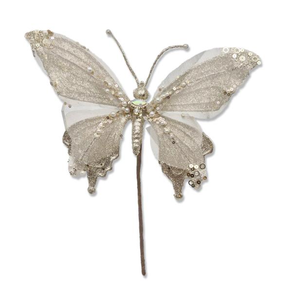 Champagne Butterfly Pick - 28cm