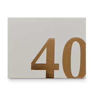 40th Birthday Rose Gold Guest Book - The Base Warehouse