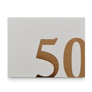 50th Birthday Rose Gold Guest Book - The Base Warehouse