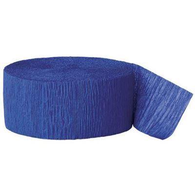 French Blue Crepe Streamer - 30m - The Base Warehouse