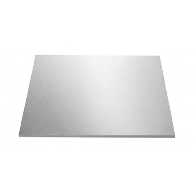 Mondo Silver Foil Square Cake Board - 37.5cm