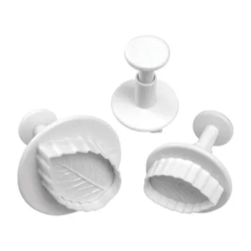 Mondo Rose Leaf Plunger Cutter Set - 3 Piece - The Base Warehouse