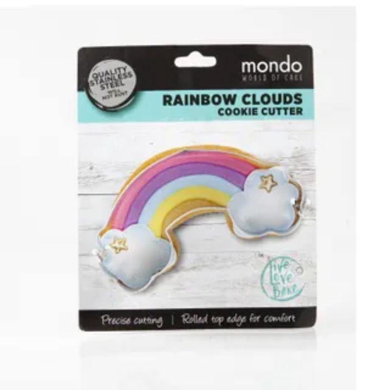Mondo Rainbow with Clouds Cookie Cutter - The Base Warehouse