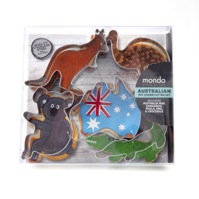 5 Pack Mondo Australian Cookie Cutter Set - The Base Warehouse