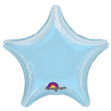 Load image into Gallery viewer, Metallic Pearl Pastel Blue Star Foil Balloon - 45cm
