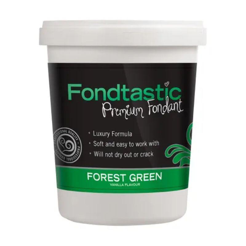 Fondtastic Forest Green Vanilla Flavoured Fondant - 908g - The Base Warehouse