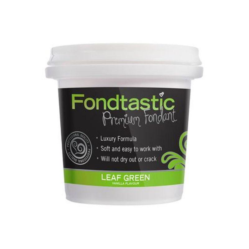 Fondtastic Vanilla Flavour Leaf Green Fondant - 226g