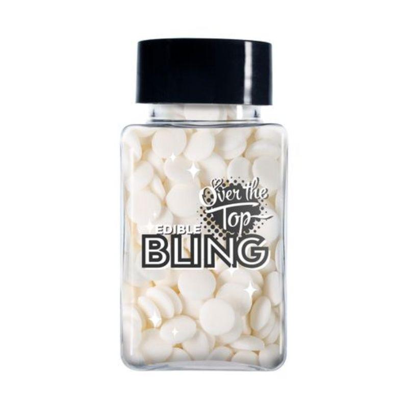 Over The Top Edible Bling White Confetti - 55g