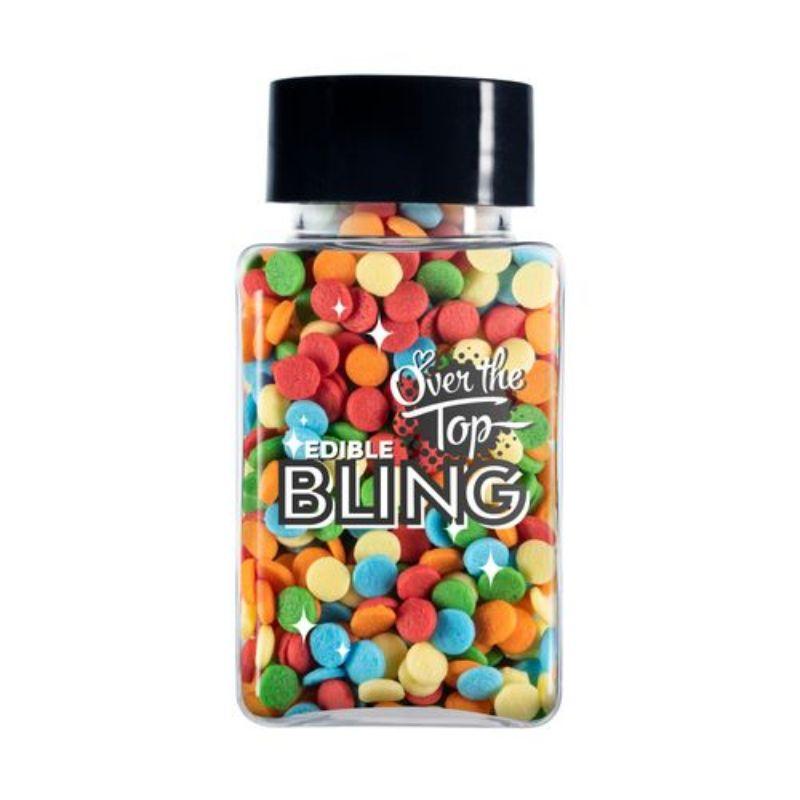 Over The Top Edible Bling Mixed Bright Sequins - 55g