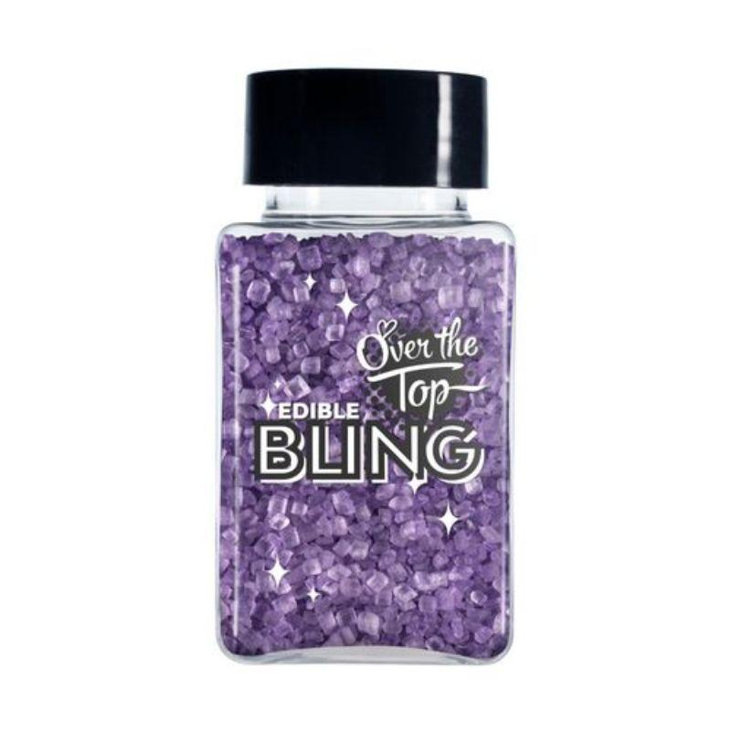 Over The Top Edible Bling Purple Sanding Sugar - 80g