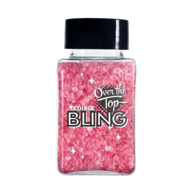 Over The Top Edible Bling Pink Sanding Sugar - 80g