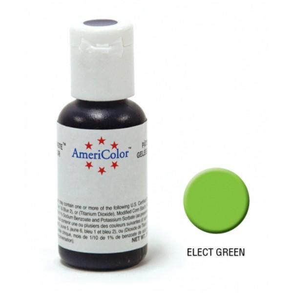 Americolor Electric Green Food Colouring Gel Paste - The Base Warehouse