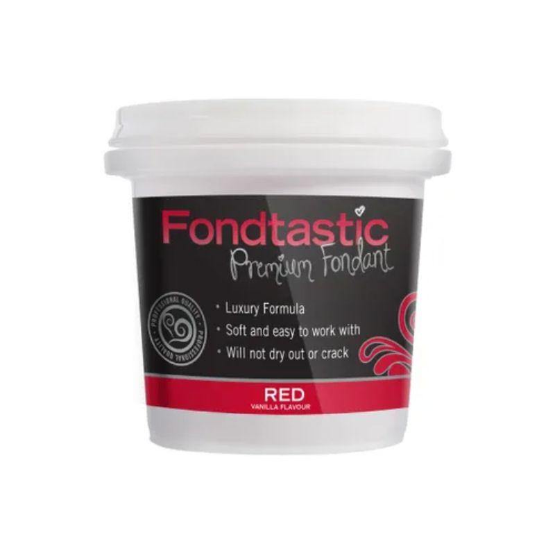 Fondtastic Red Vanilla Flavoured Fondant - 226g - The Base Warehouse