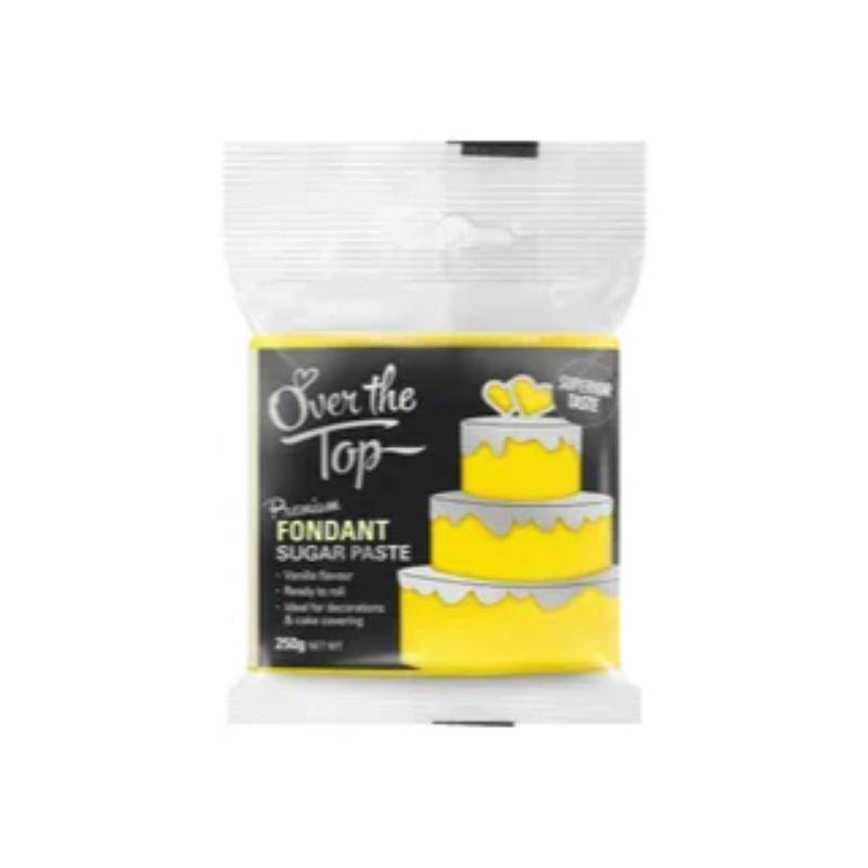 Over the Top Sun Yellow Premium Fondant - 250g - The Base Warehouse