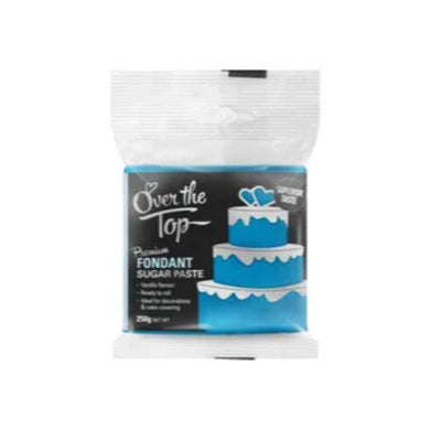 Over the Top Ice Blue Premium Fondant - 250g - The Base Warehouse