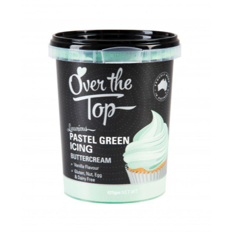 Over the Top Pastel Green Buttercream Icing - 425g - The Base Warehouse