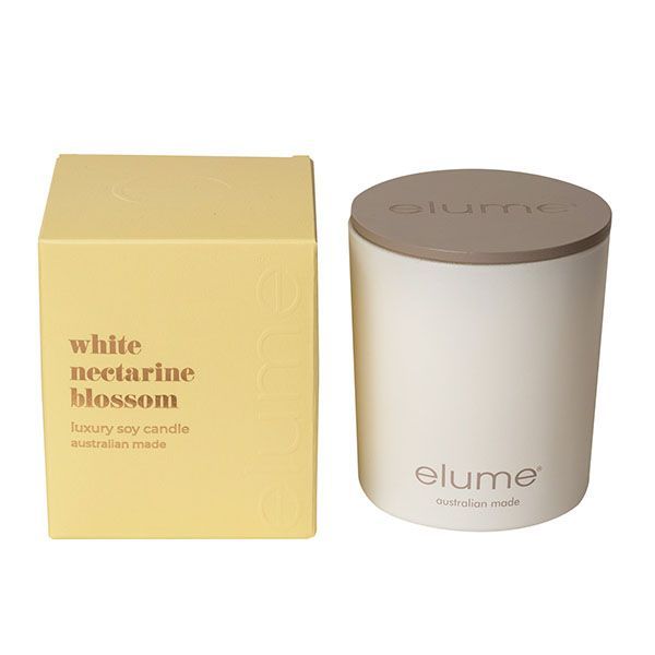 White Nectarine Blossom Candle