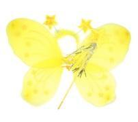3 Piece Yellow Butterfly Wing Set - The Base Warehouse