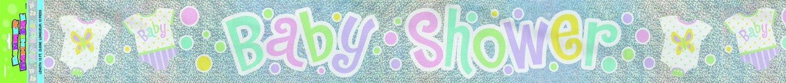 Polka Dots Baby Shower Prism Banner - 2.7m - The Base Warehouse