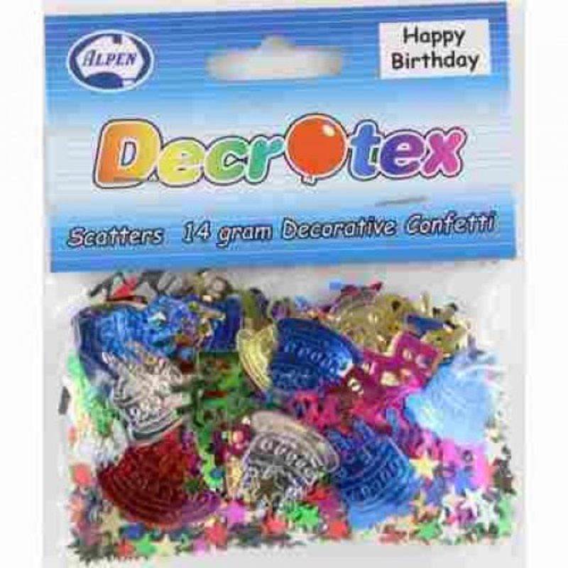 Multi Colour Happy Birthday Scatter - 14g