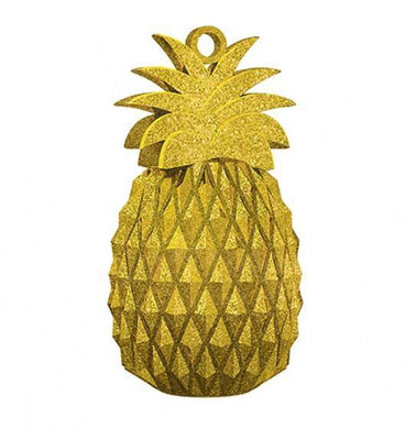 Aloha Gold Glittered Pineapple Balloon Weight - The Base Warehouse